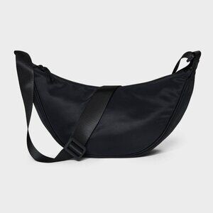 NEW Girls' Crescent Crossbody Bag - art class™ Black